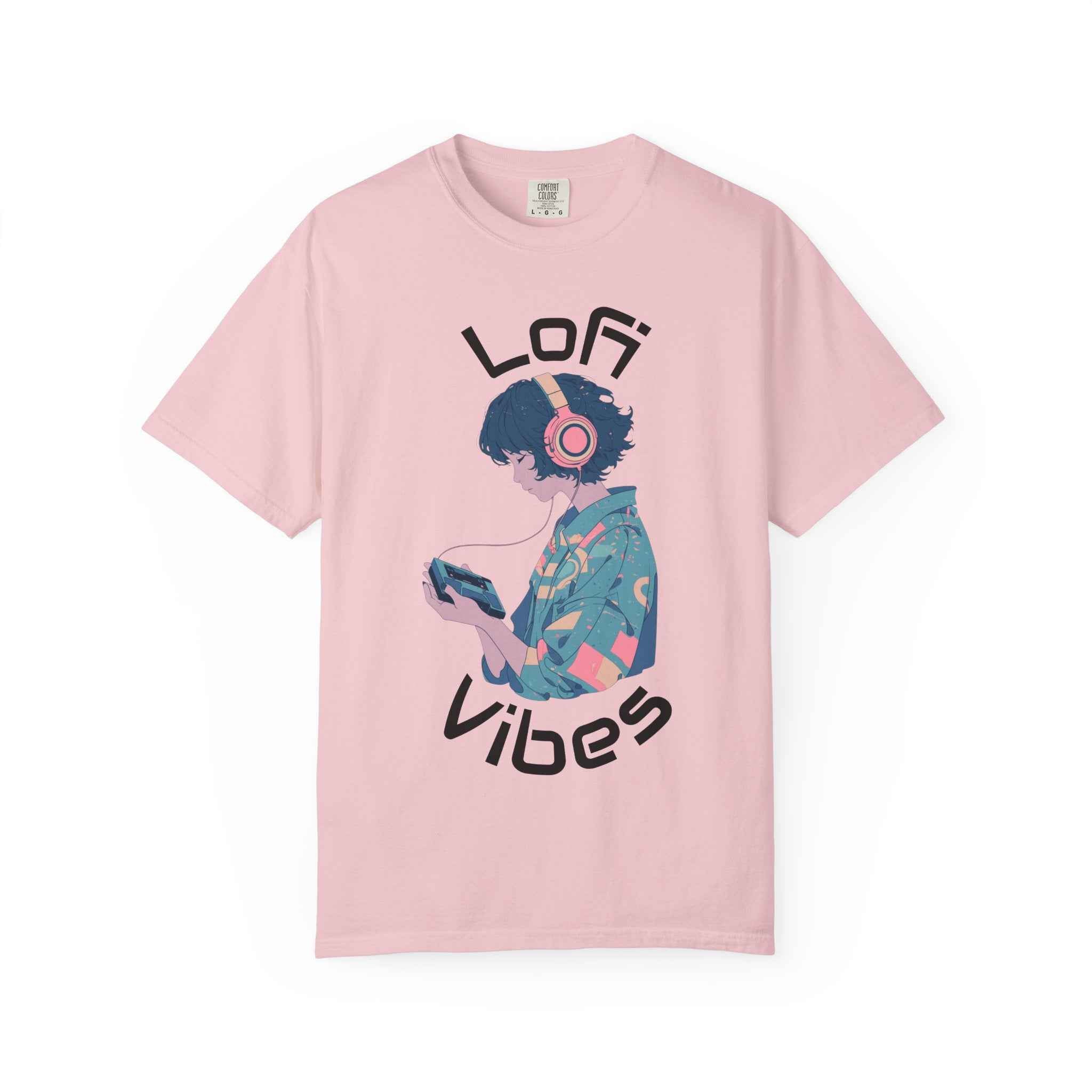 90's LoFi Vibes T-Shirt, Retro Anime Girl/Boy with Headphones