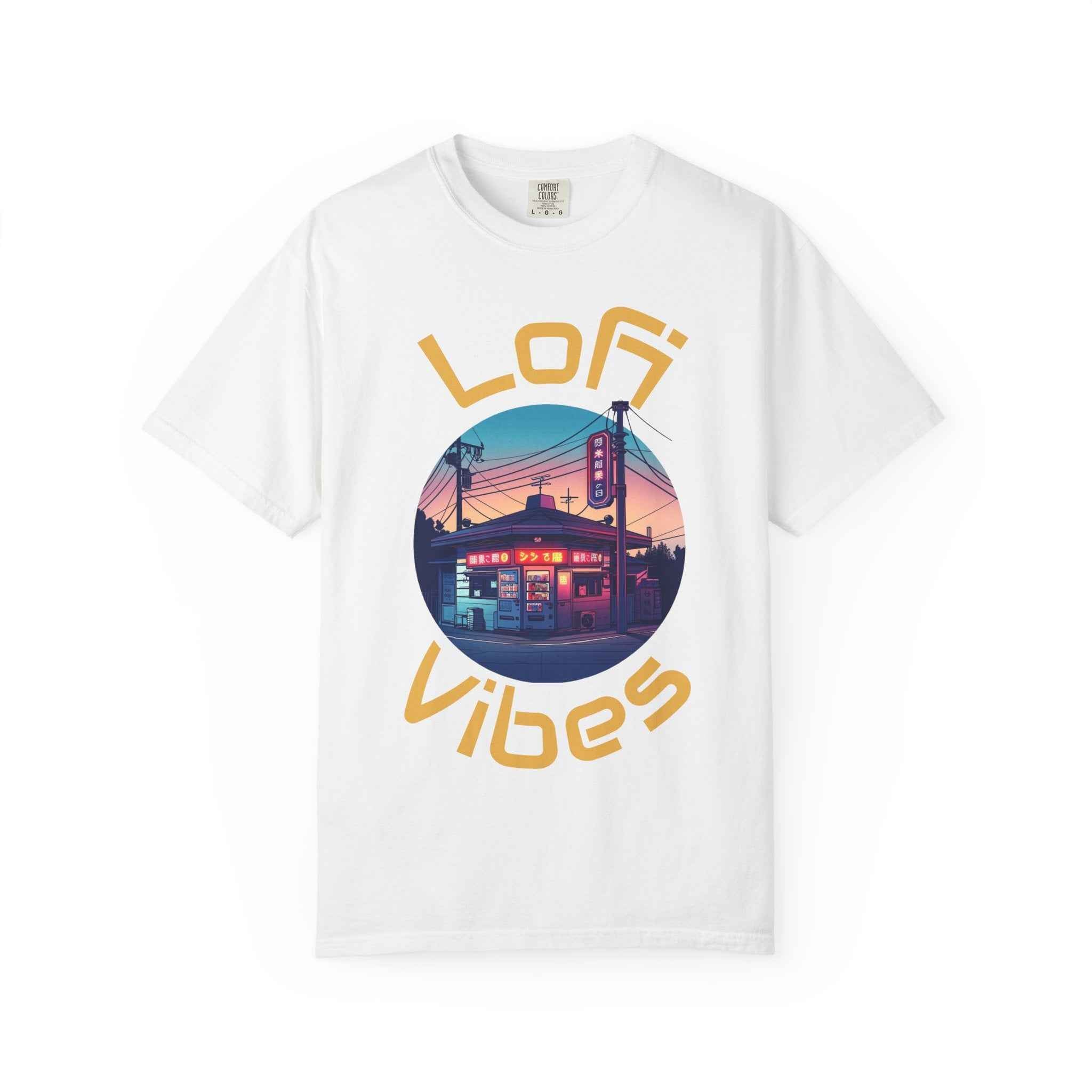 90's LoFi Vibes T-Shirt, Retro Nighttime Japanese Diner