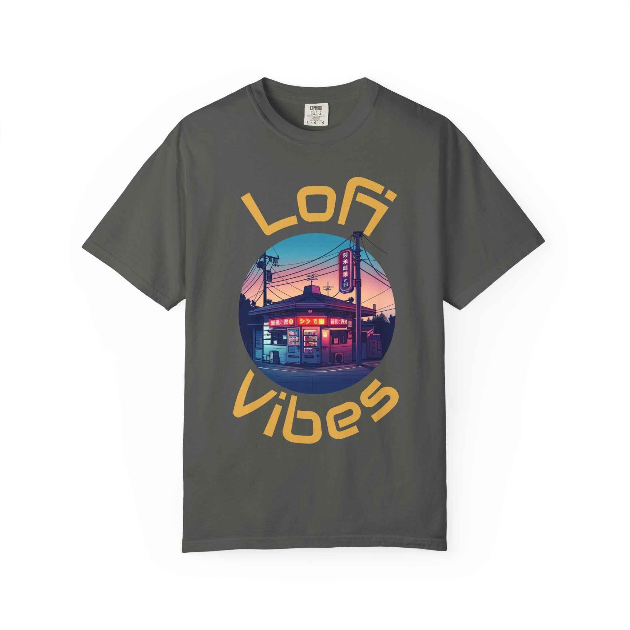 90's LoFi Vibes T-Shirt, Retro Nighttime Japanese Diner