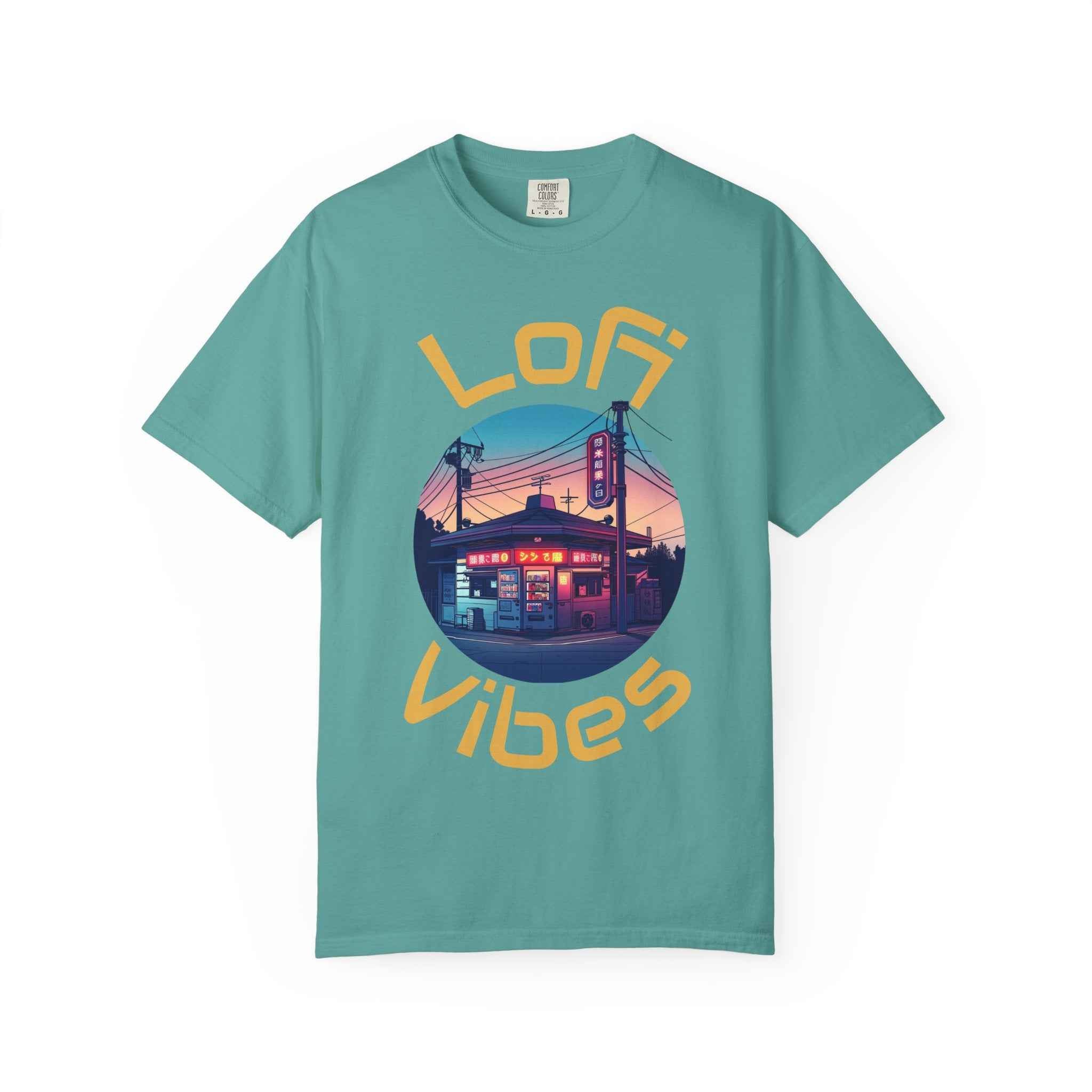 90's LoFi Vibes T-Shirt, Retro Nighttime Japanese Diner