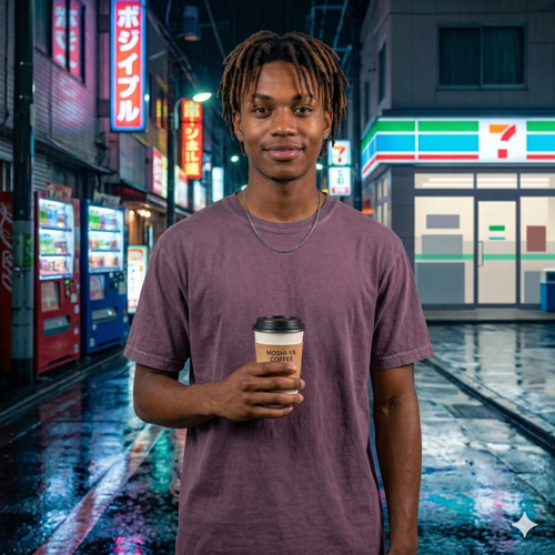 90's Lofi Retro Night Convenience Store Graphic T‑Shirt