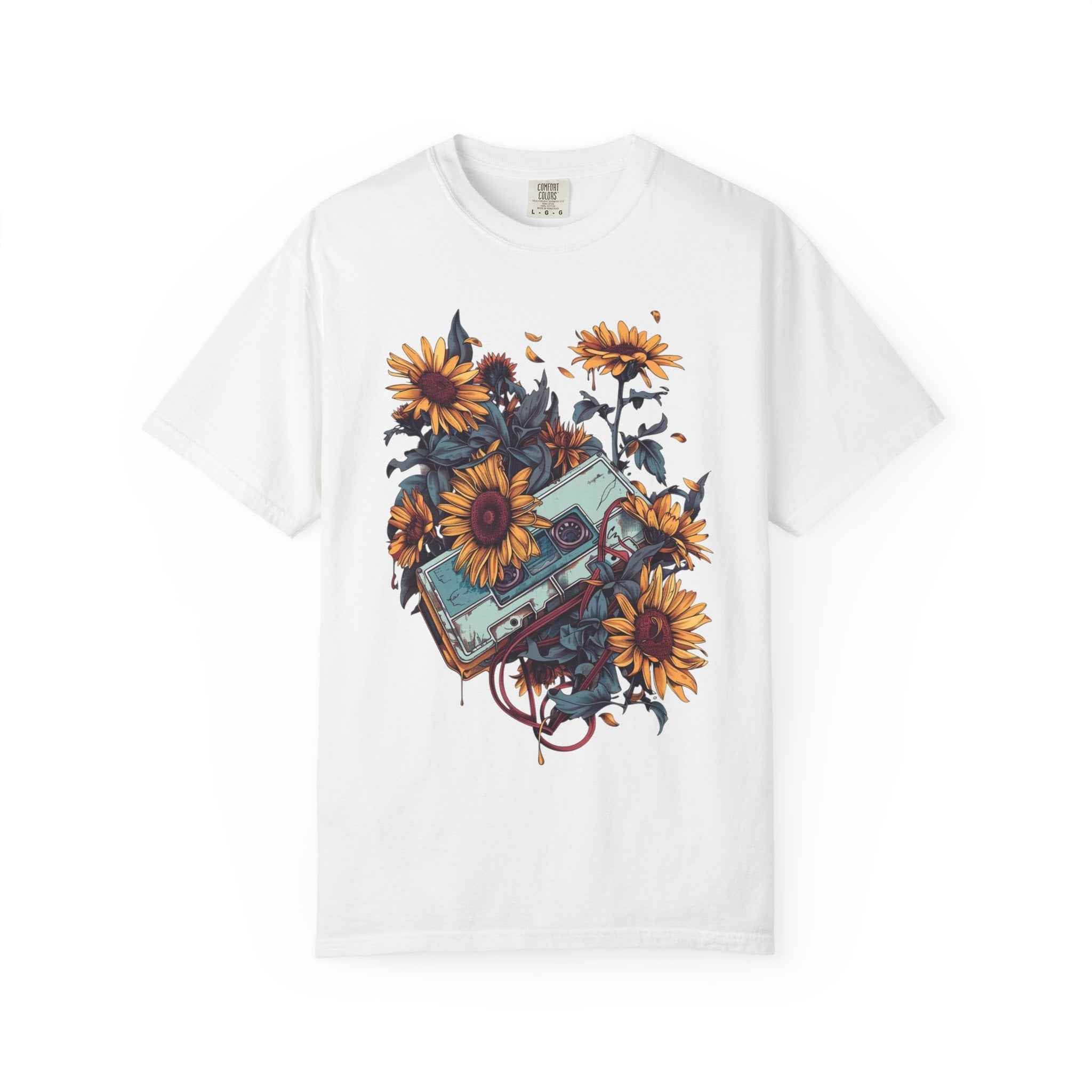90's Lofi Sunflower Cassette T-Shirt