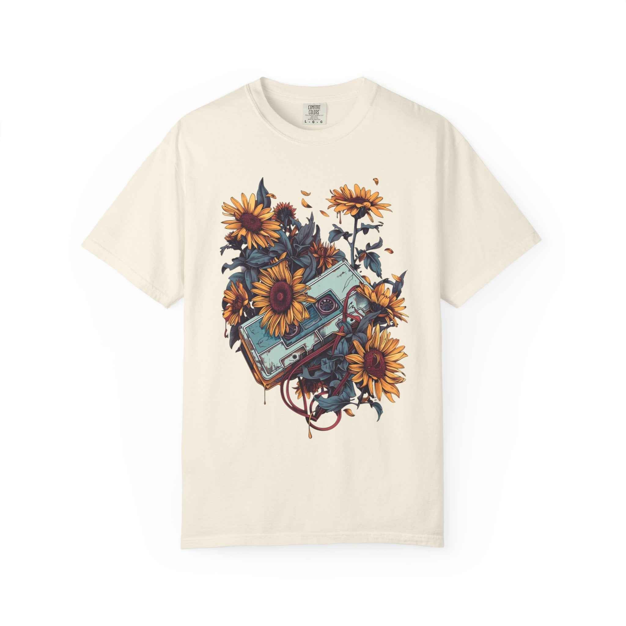 90's Lofi Sunflower Cassette T-Shirt