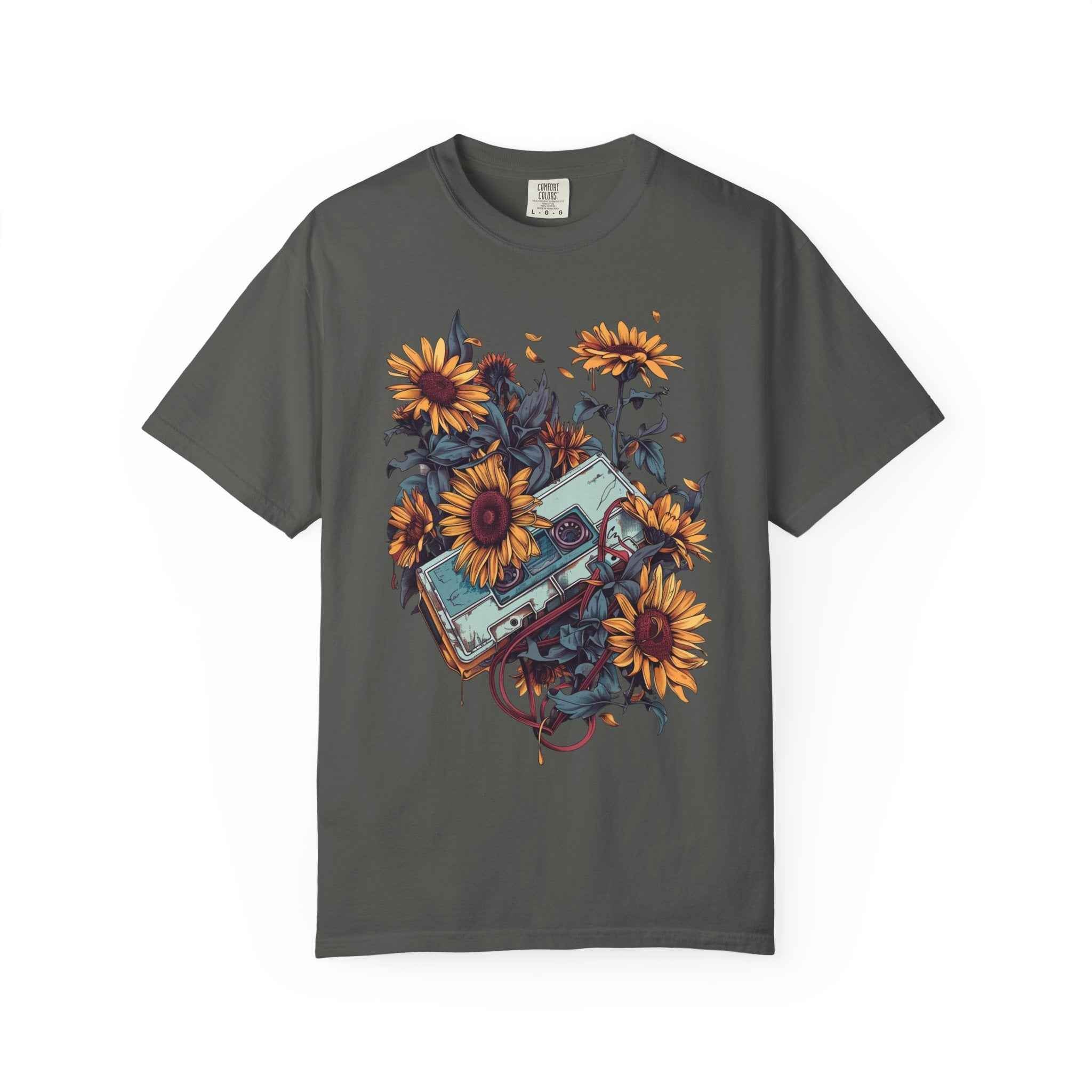 90's Lofi Sunflower Cassette T-Shirt
