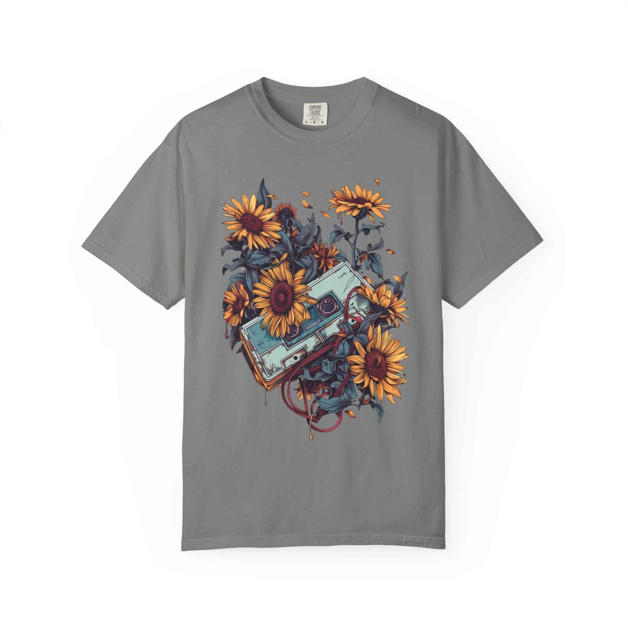 90's Lofi Sunflower Cassette T-Shirt