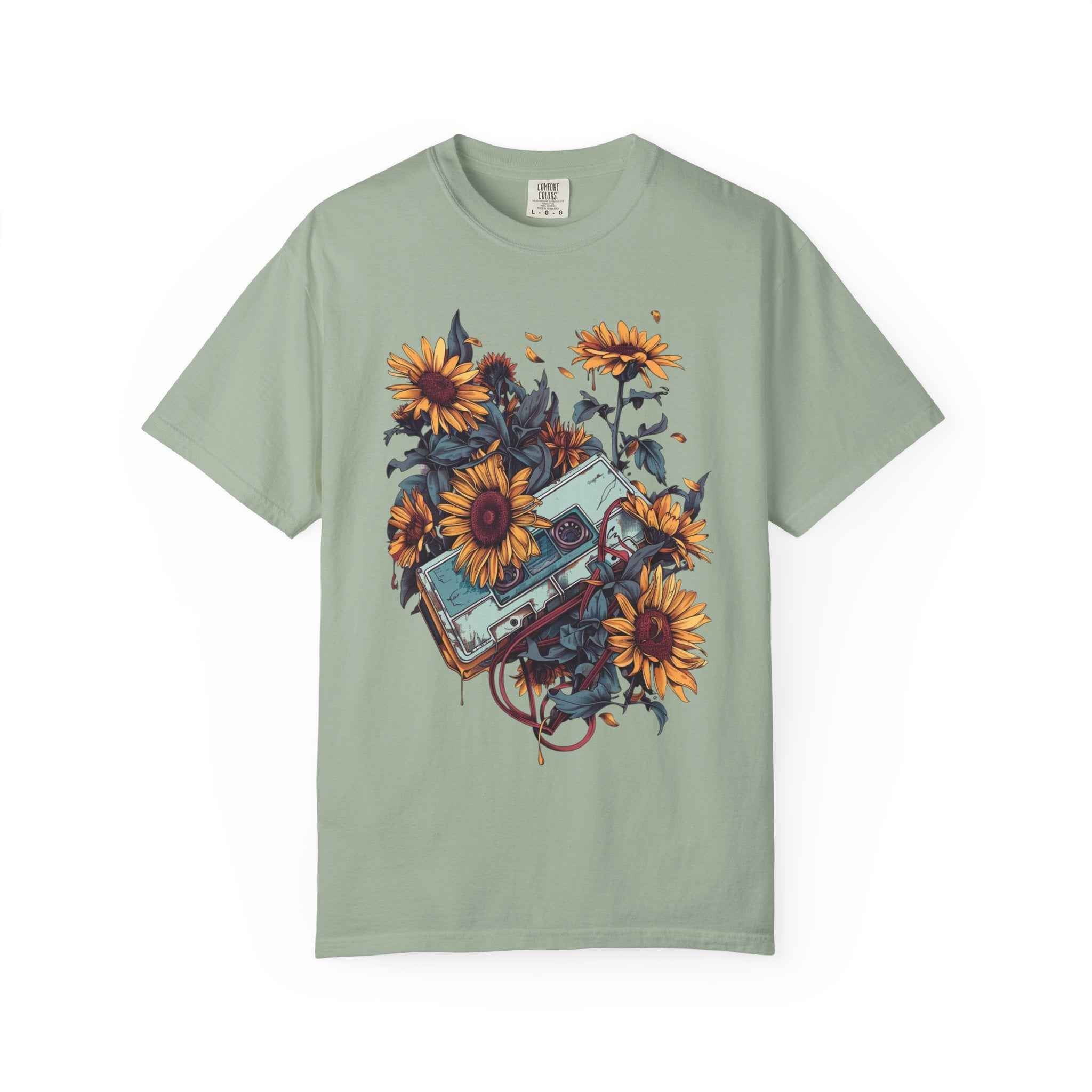 90's Lofi Sunflower Cassette T-Shirt