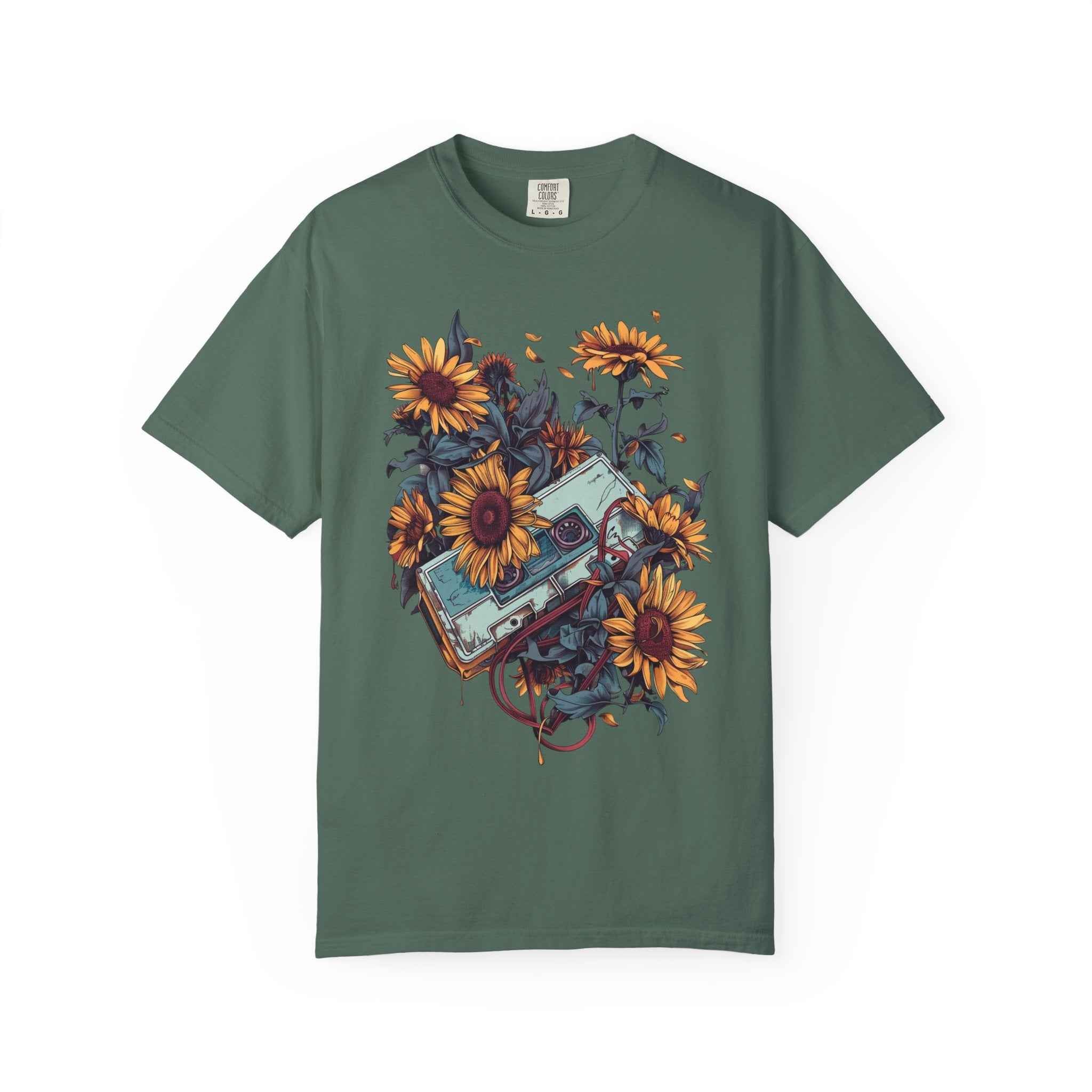 90's Lofi Sunflower Cassette T-Shirt