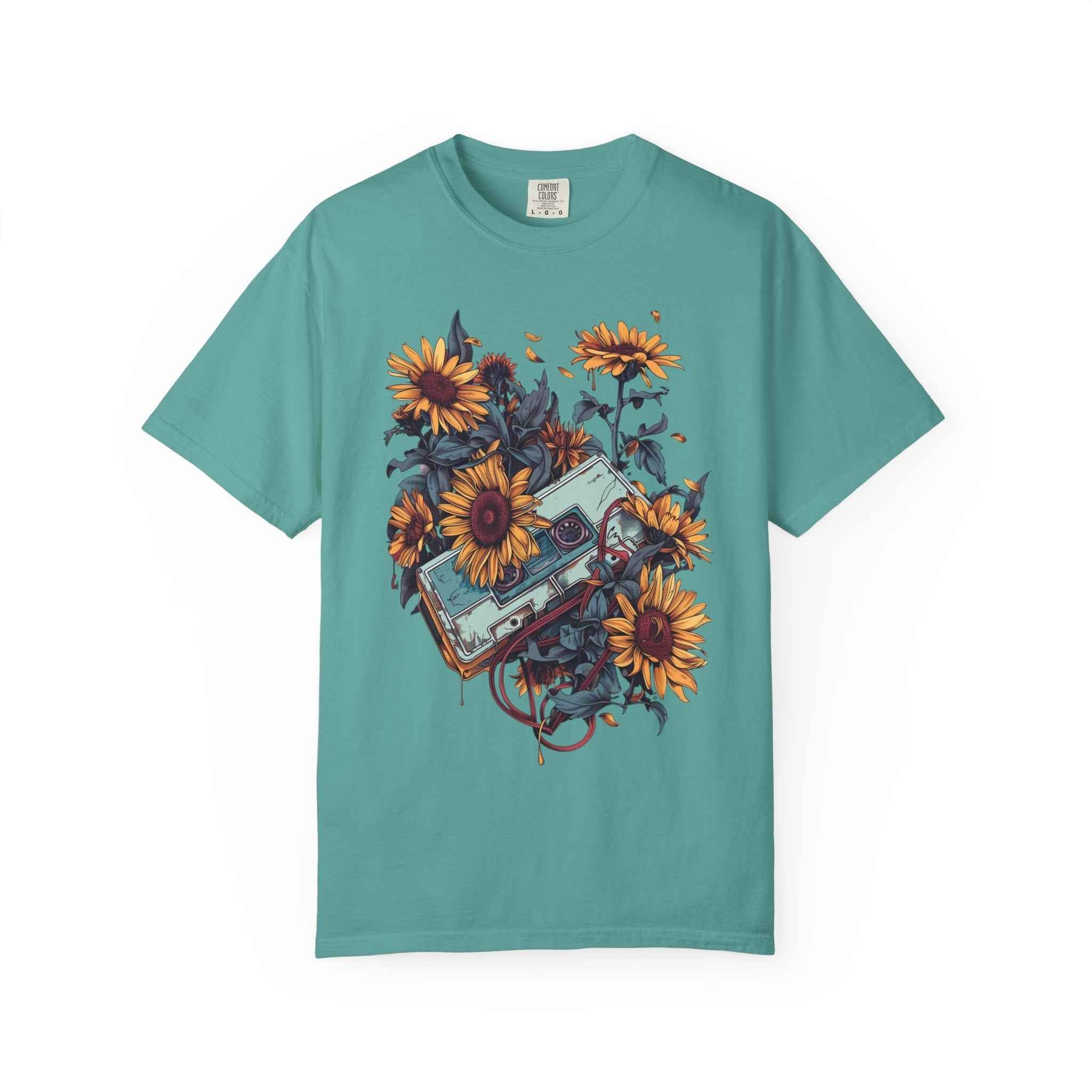 90's Lofi Sunflower Cassette T-Shirt