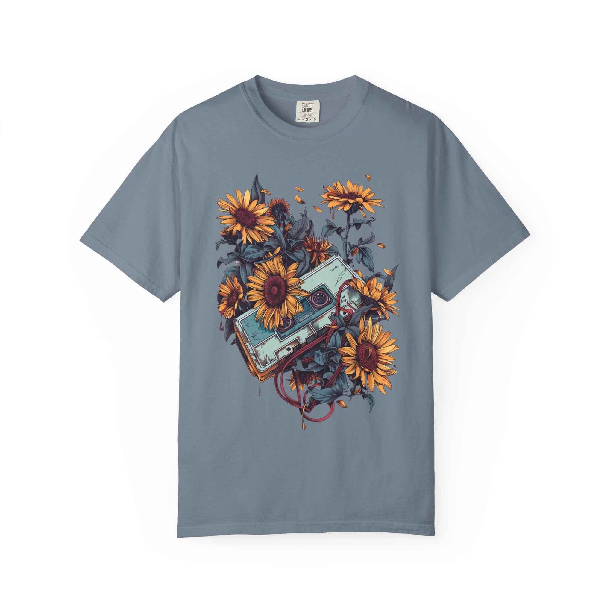 90's Lofi Sunflower Cassette T-Shirt