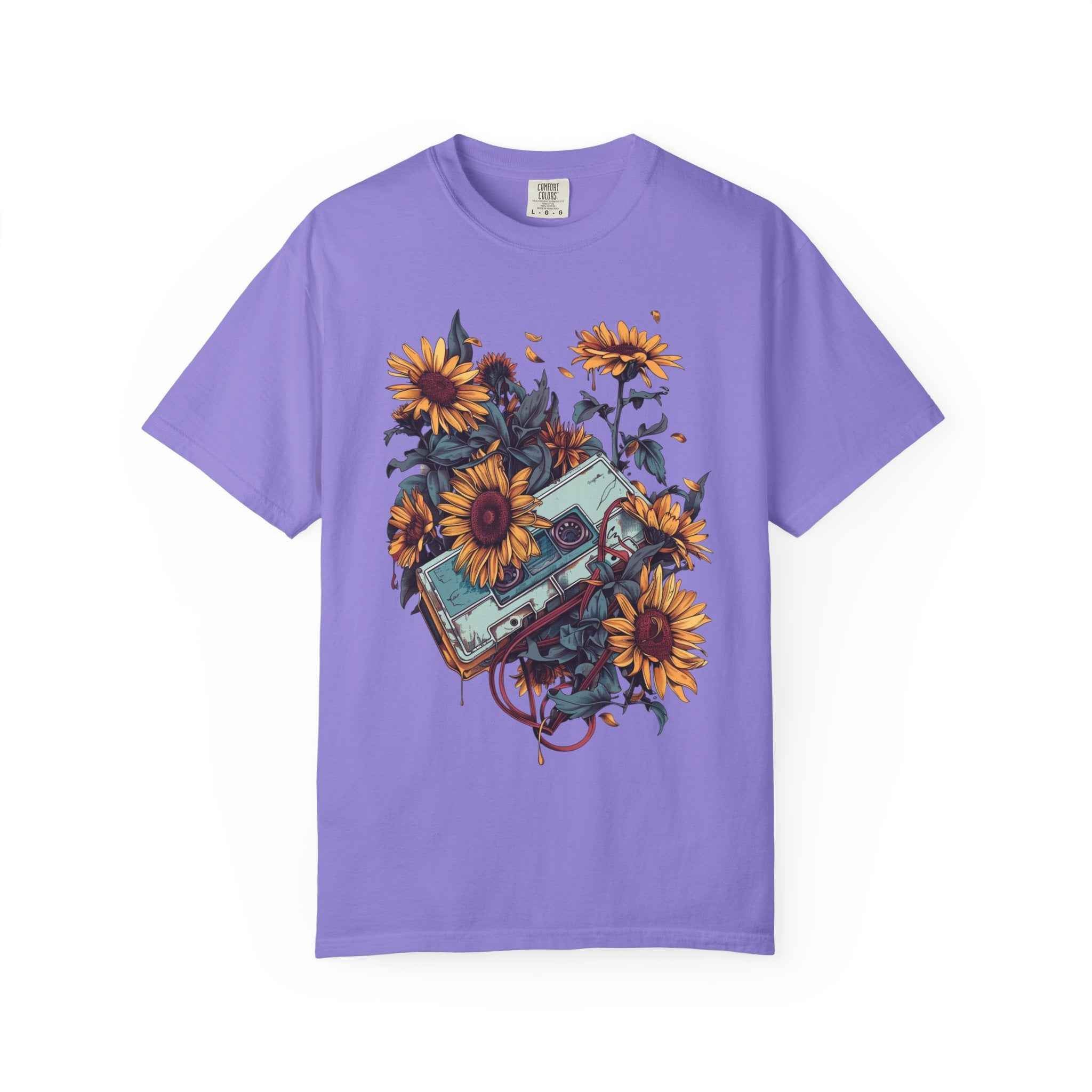 90's Lofi Sunflower Cassette T-Shirt