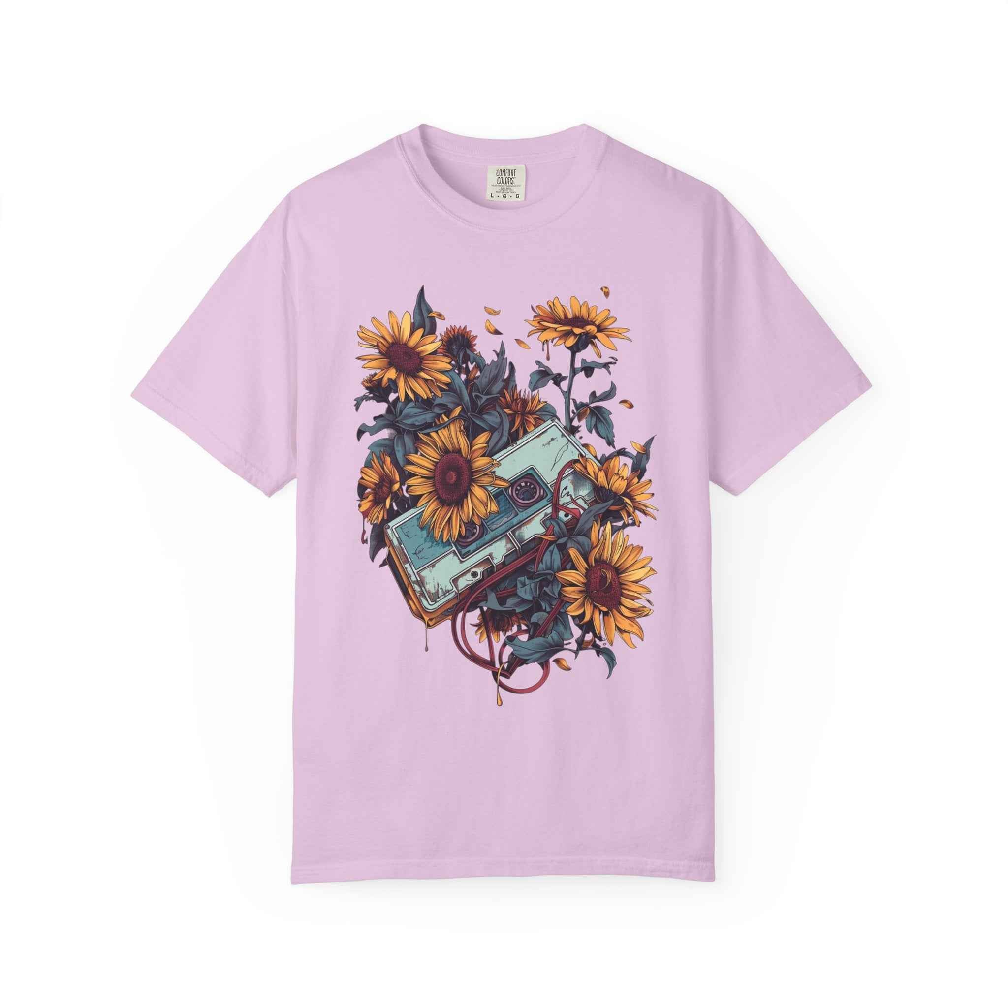 90's Lofi Sunflower Cassette T-Shirt