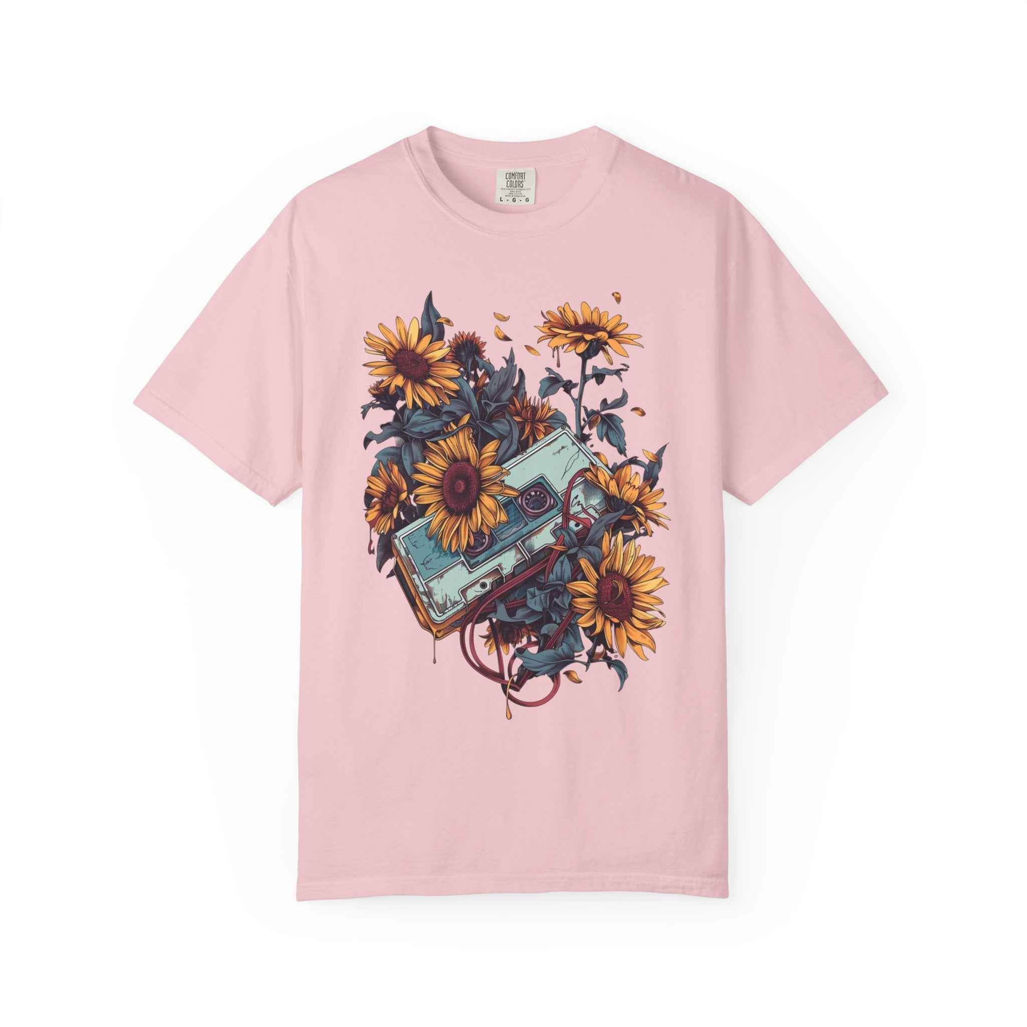90's Lofi Sunflower Cassette T-Shirt