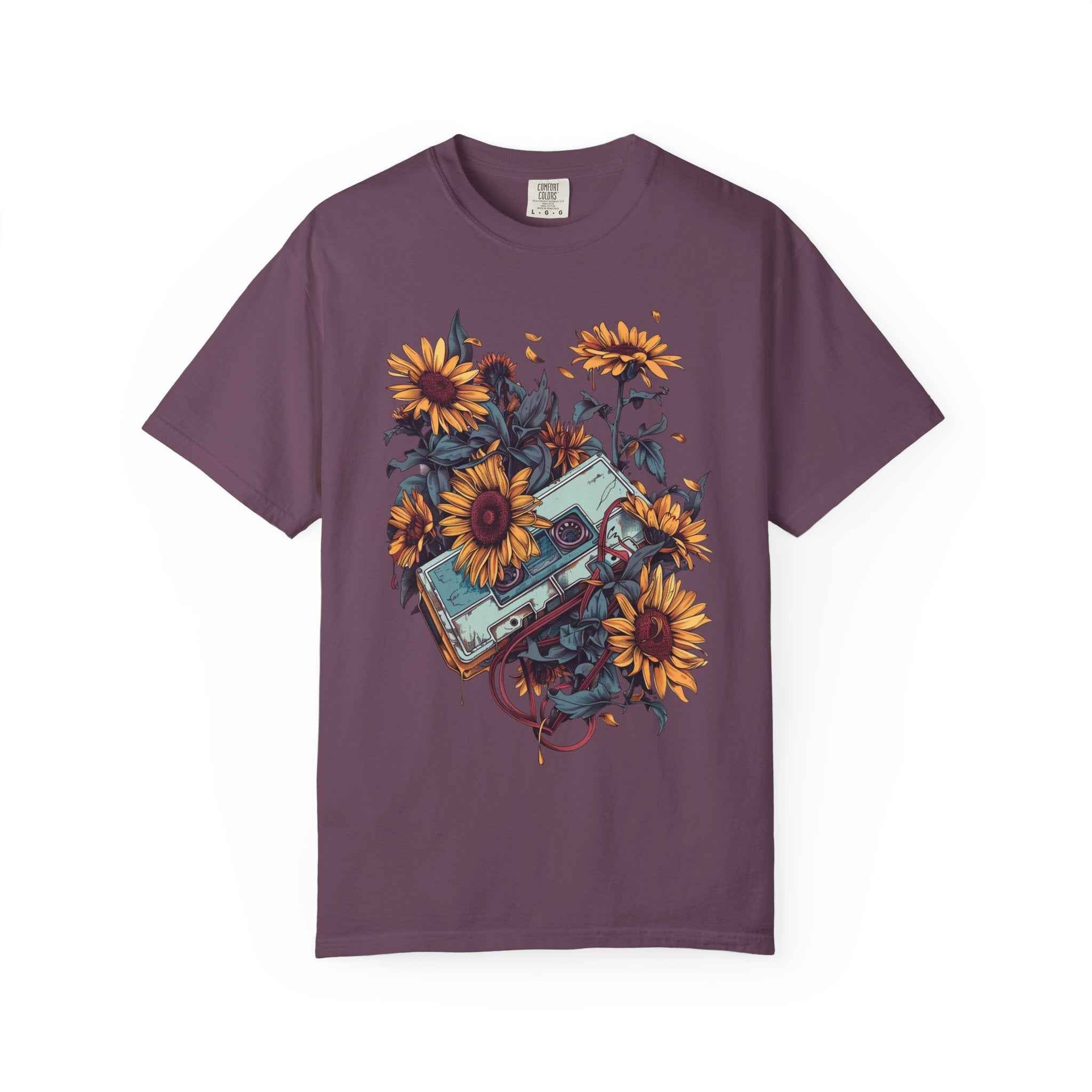 90's Lofi Sunflower Cassette T-Shirt