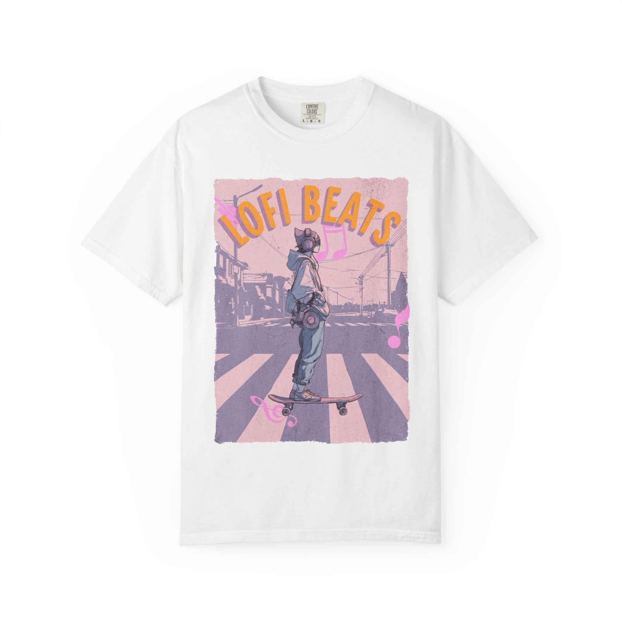 90s Lofi Beats Skateboard Girl T‑Shirt