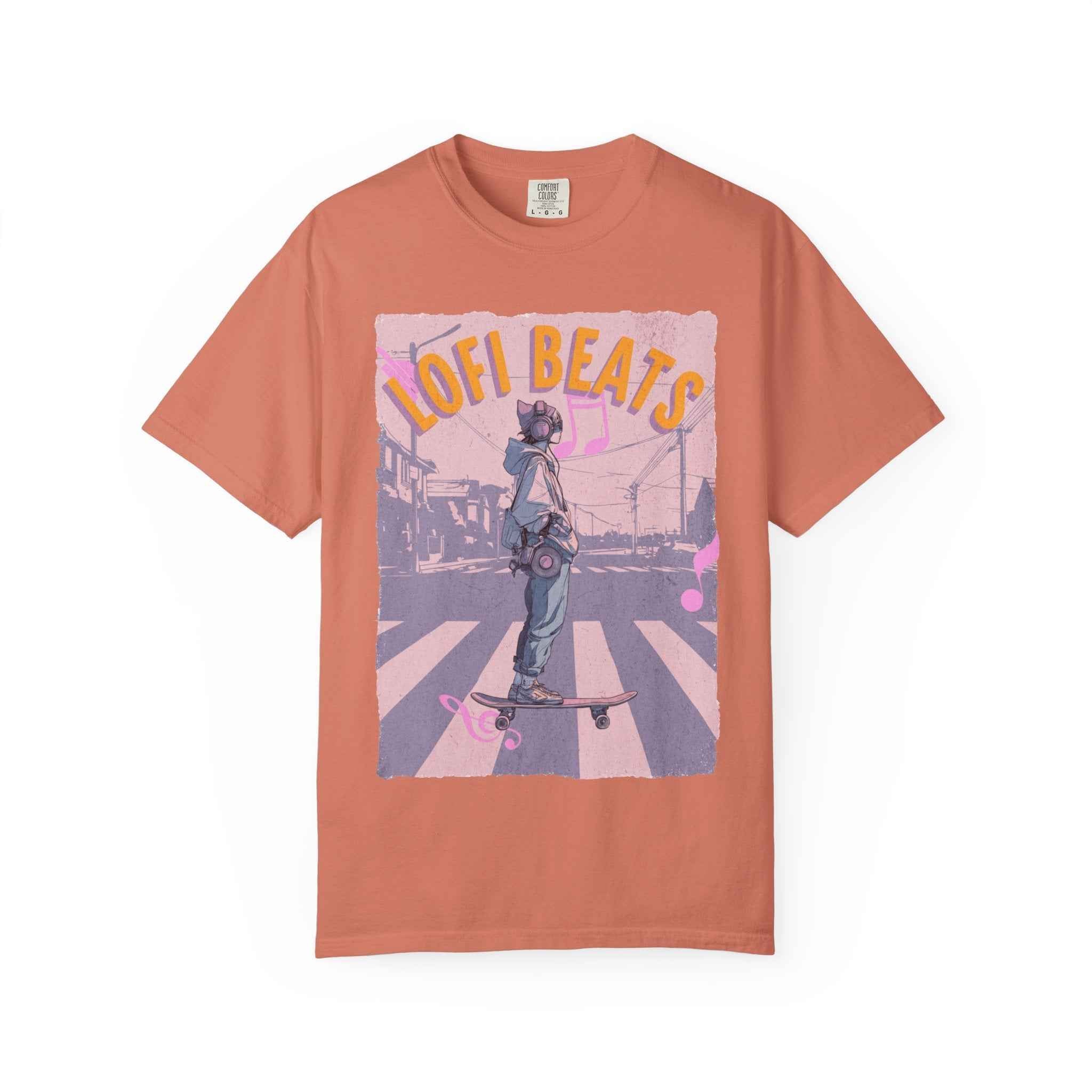 90s Lofi Beats Skateboard Girl T‑Shirt