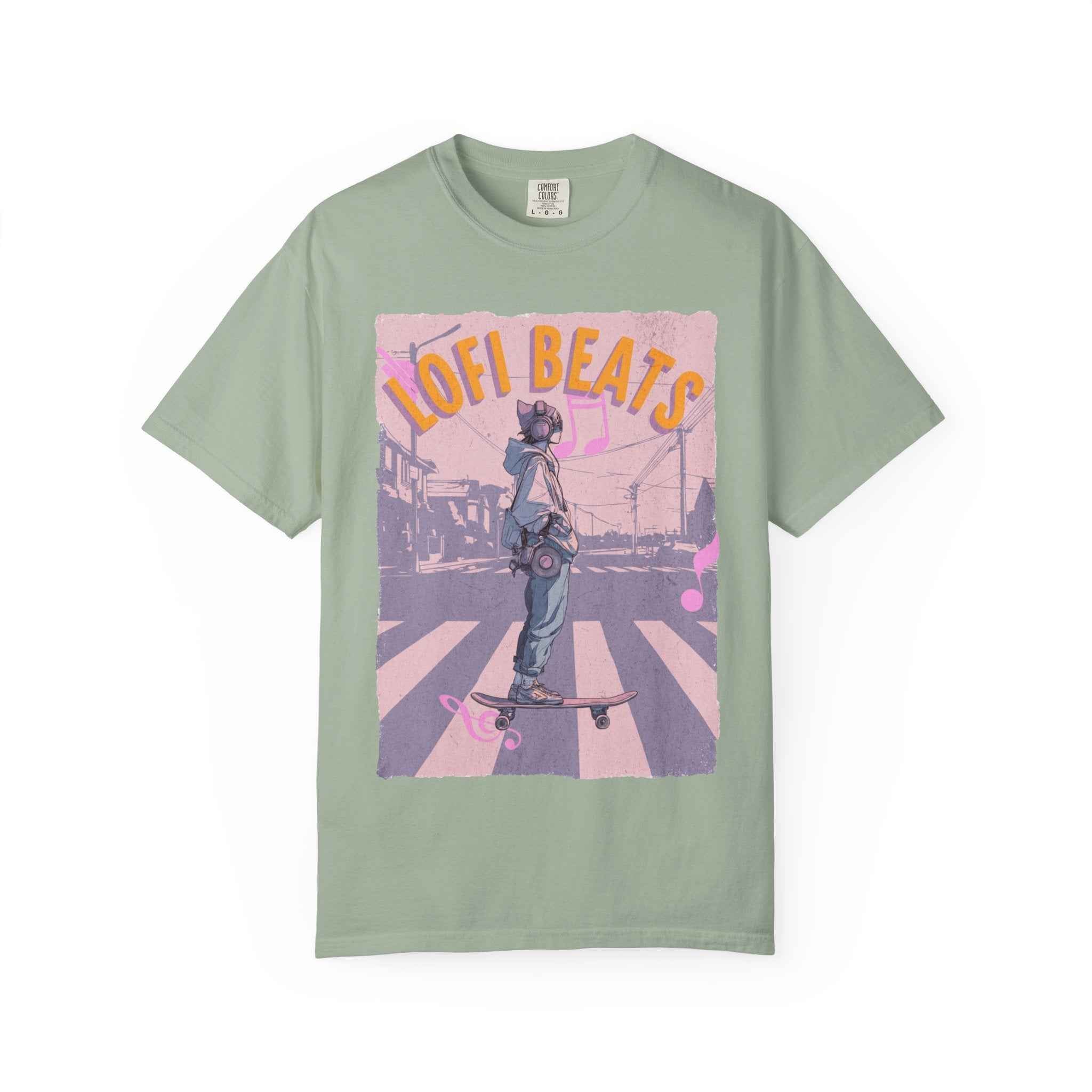 90s Lofi Beats Skateboard Girl T‑Shirt