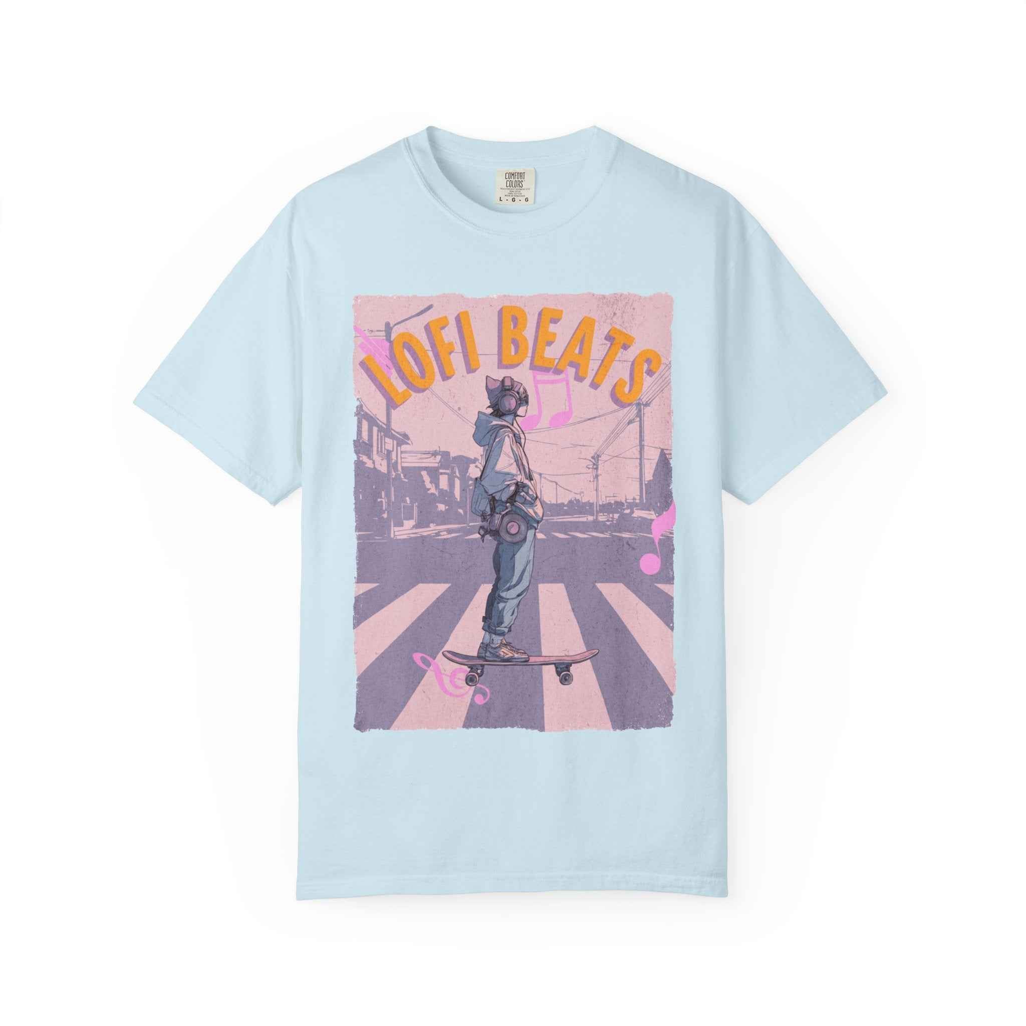 90s Lofi Beats Skateboard Girl T‑Shirt