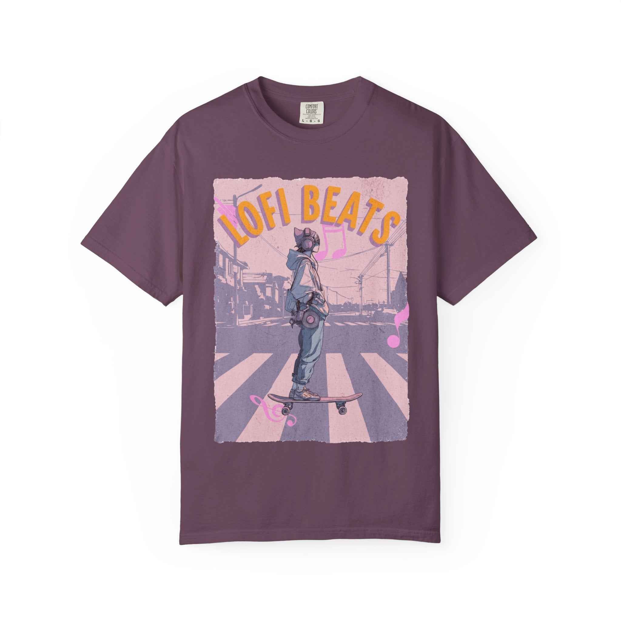 90s Lofi Beats Skateboard Girl T‑Shirt