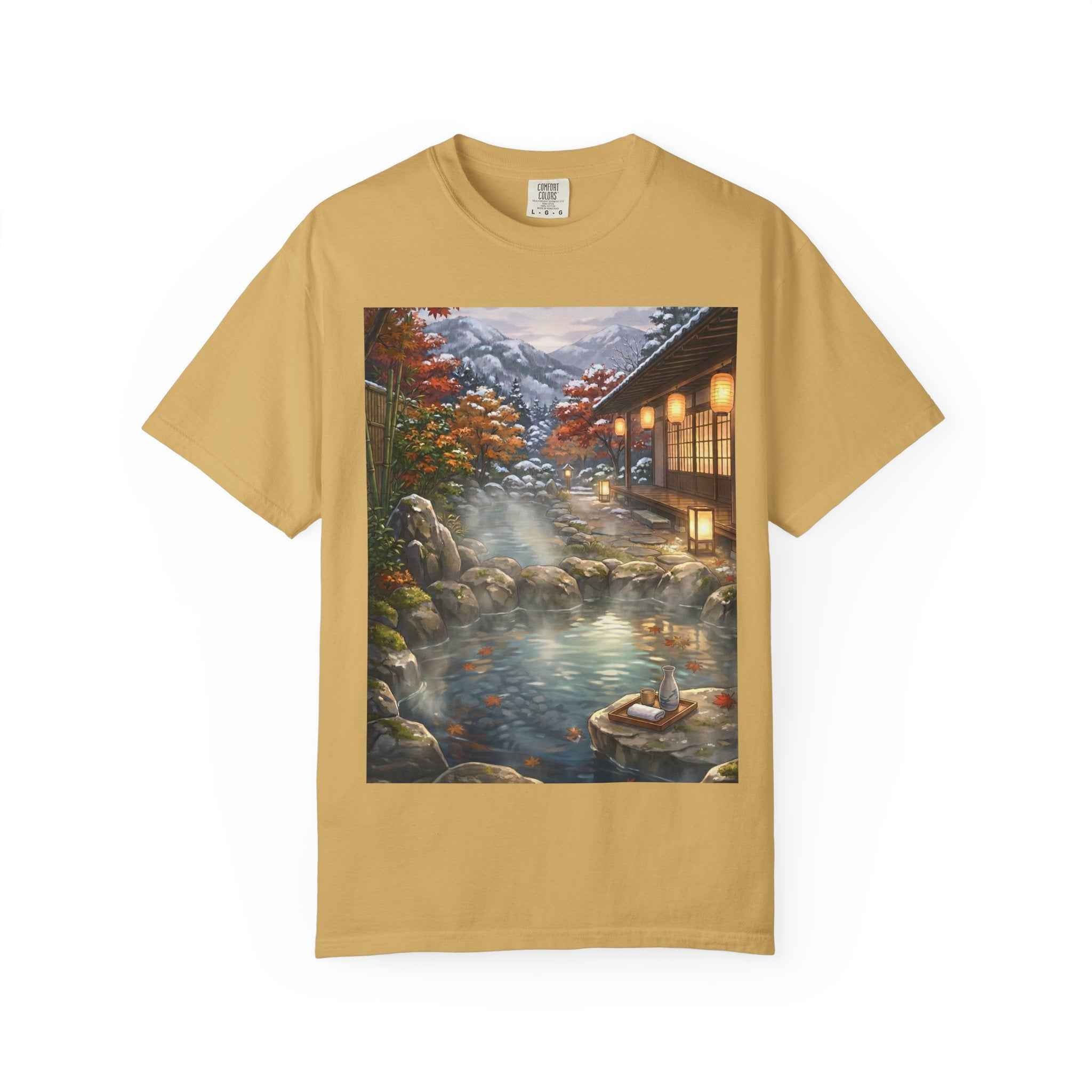 Anime Lofi Onsen Nightfall T-Shirt