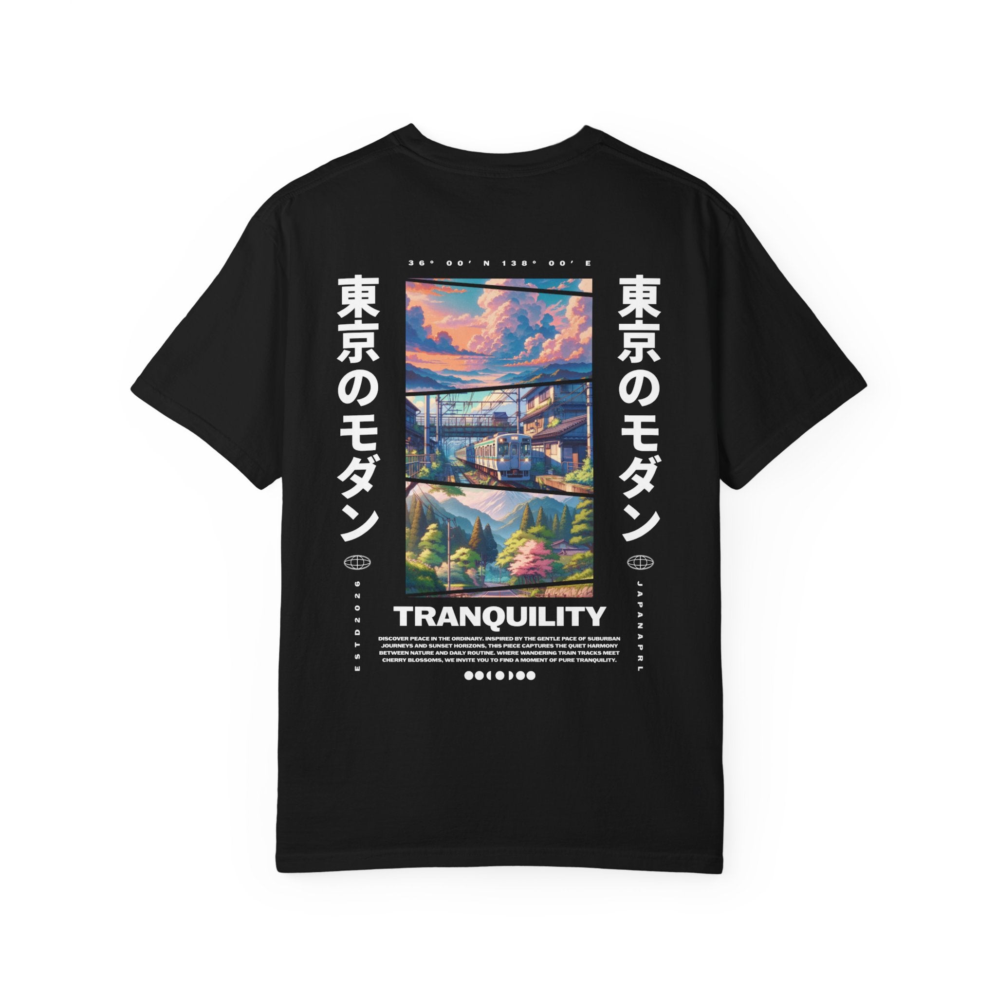 Anime Tranquility Tokyo Graphic T-Shirt | Nostalgia Node