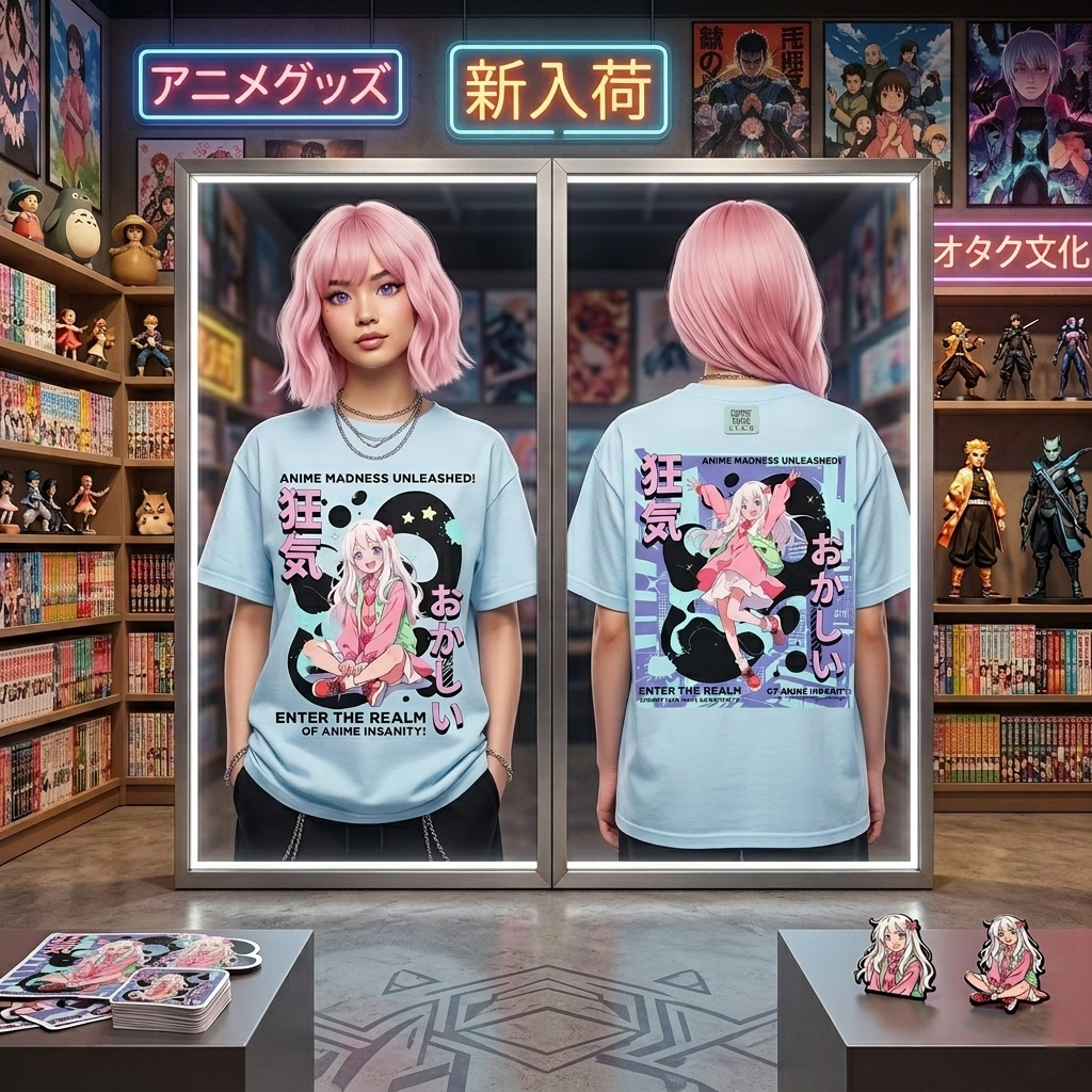 Cute Kawaii Anime Insanity T-Shirt - Nostalgia Node