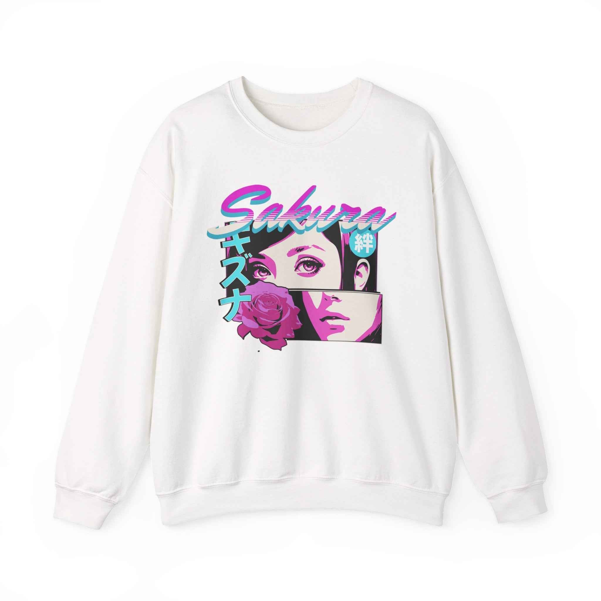 Japanese Sakura Anime Sweatshirt - Retro Crewneck Design