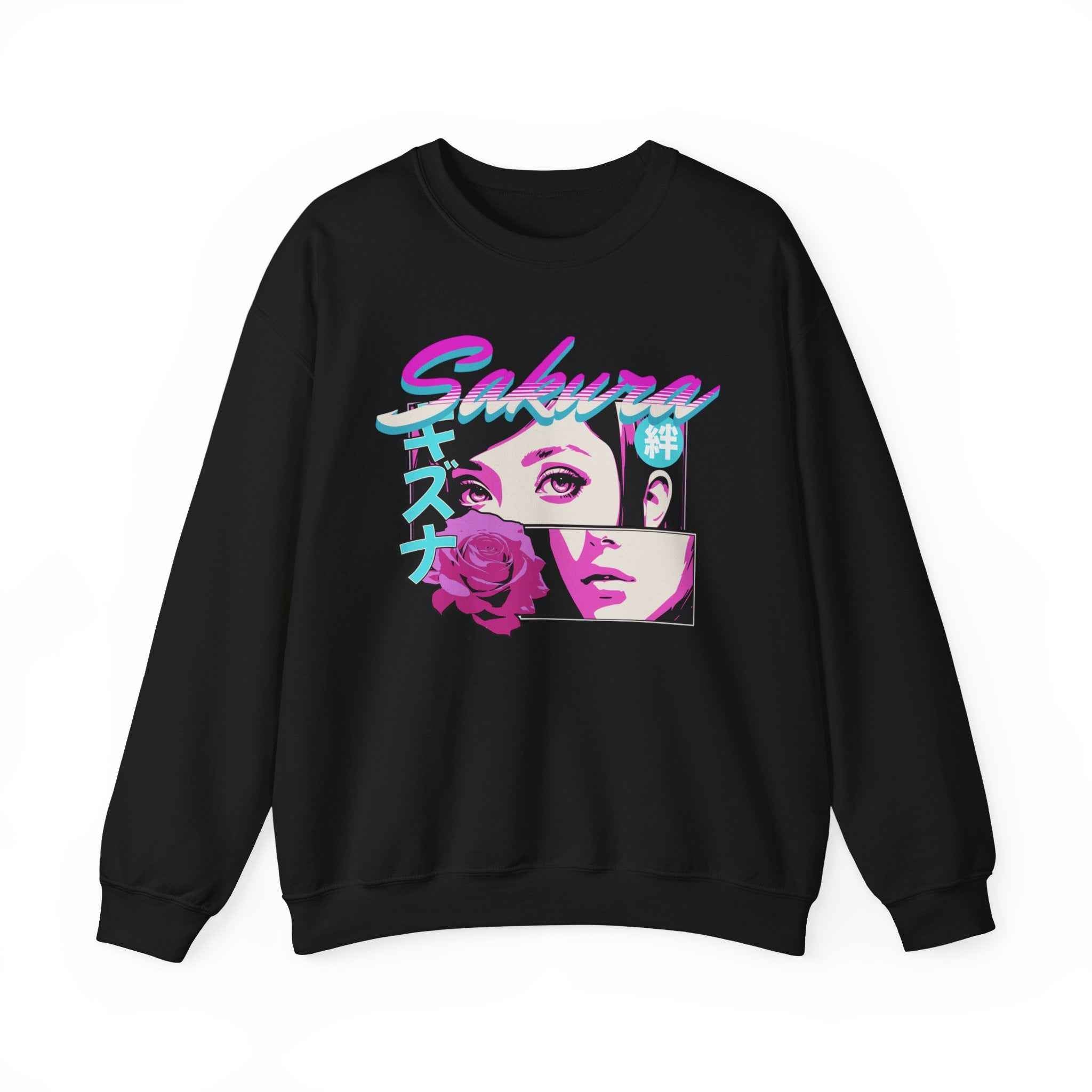 Japanese Sakura Anime Sweatshirt - Retro Crewneck Design