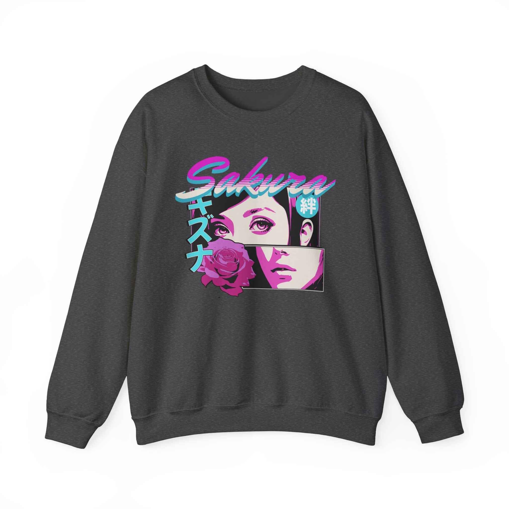 Japanese Sakura Anime Sweatshirt - Retro Crewneck Design