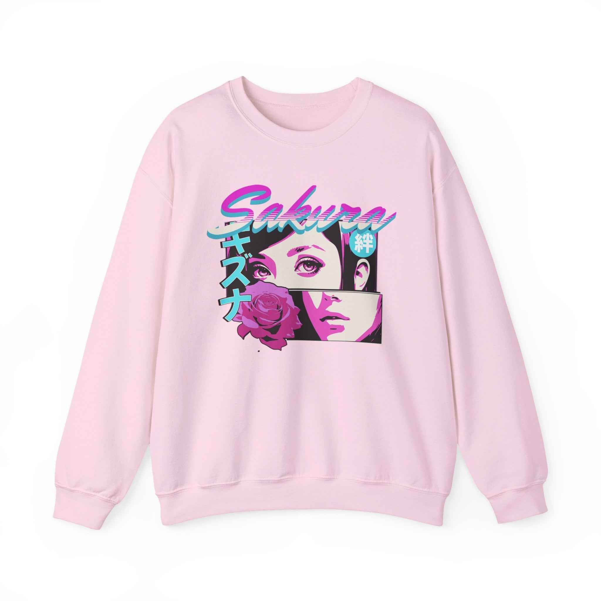Japanese Sakura Anime Sweatshirt - Retro Crewneck Design