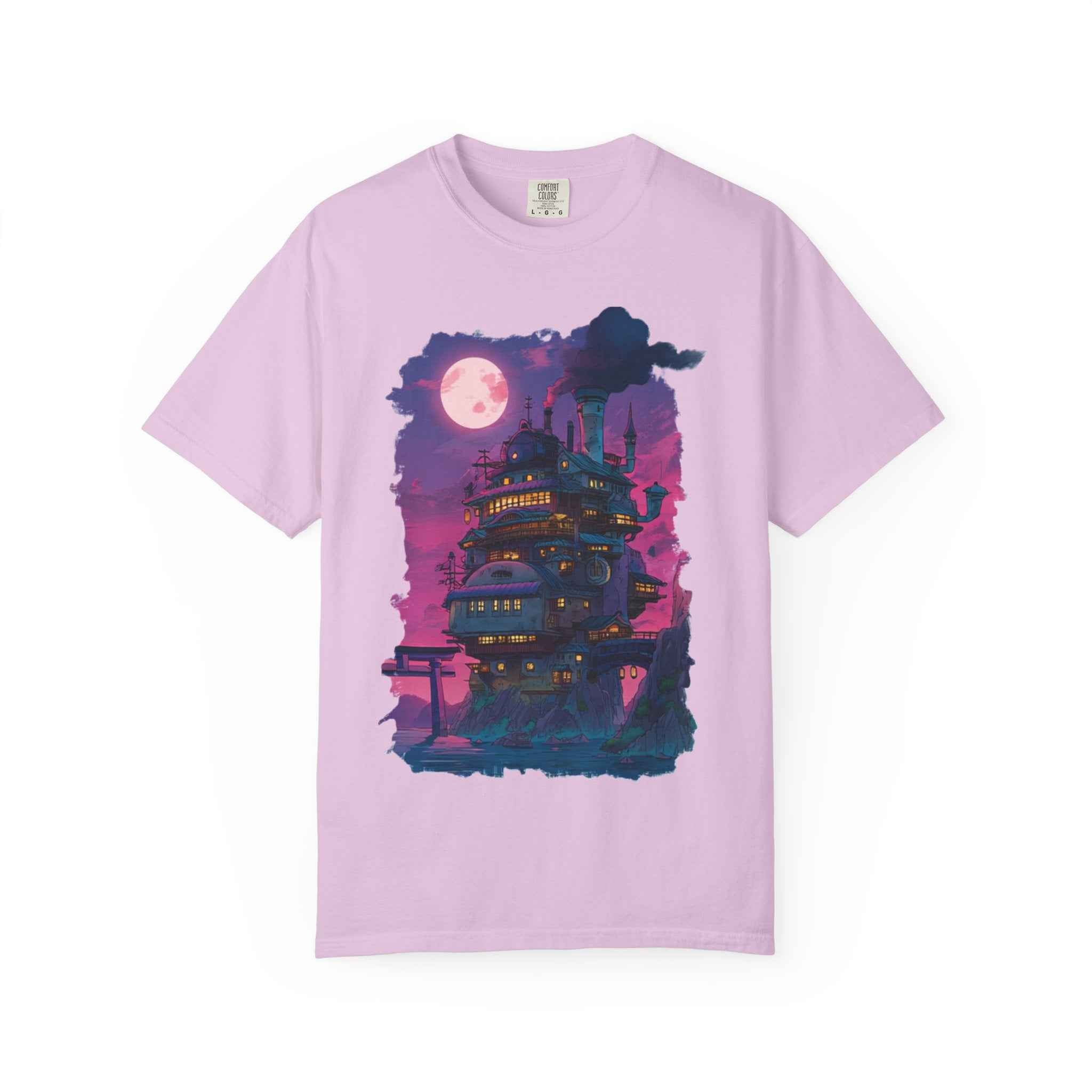 Studio Ghibli Inspired Moving Castle T-Shirt — Moonlit Fantasy